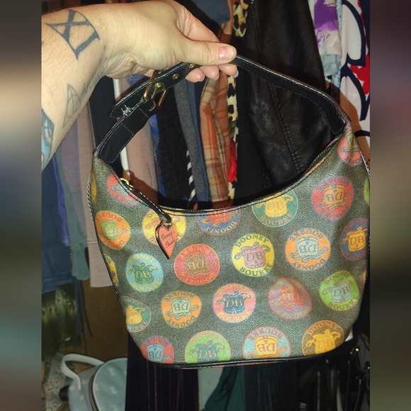 Dooney & Bourke Colorful Logo Shoulder Bag - Picture 2 of 5